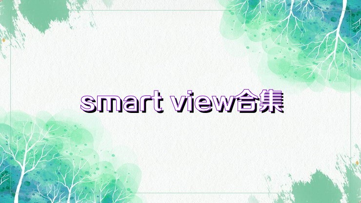 smart view合集