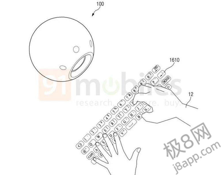 三星新专利曝光！可穿戴投影仪，手势操控虚拟键盘？