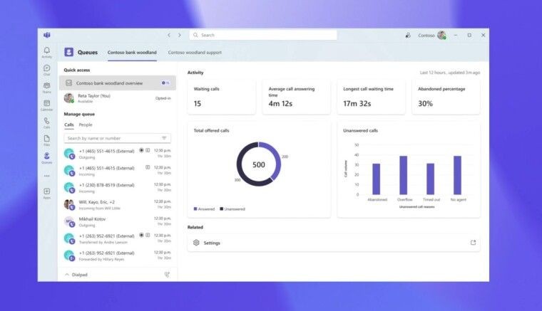 微软Teams推出Queues应用，革新客户服务体验