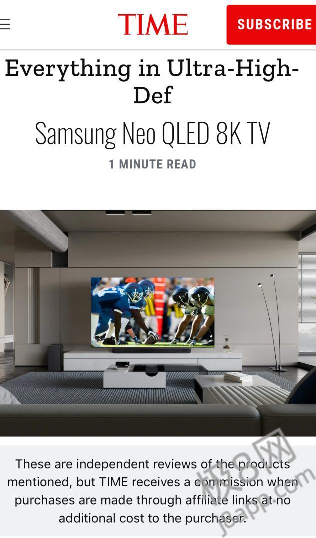 三星Neo QLED 8K QN900D入选《时代周刊》“2024年度最佳发明”榜单