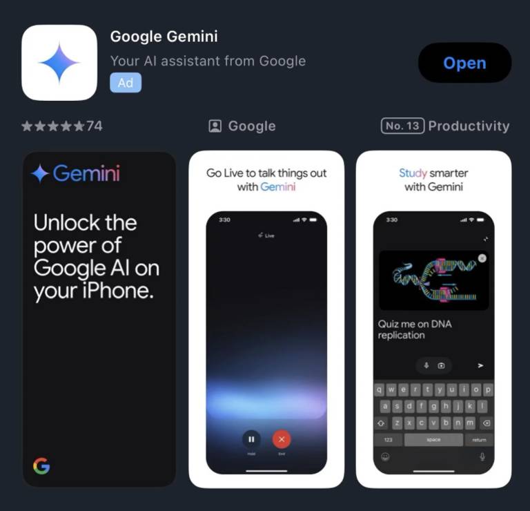 谷歌秘密武器曝光：Gemini AI 独立应用悄然登陆菲律宾 iOS 平台