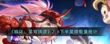 震惊！崩坏：星穹铁道2.6下半星琼统计大，惊爆你的眼球！
