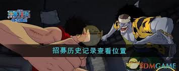 航海王壮志雄心招募历史记录查看方法大