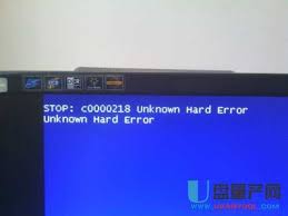 电脑显示器出现unknown hard error是什么意思